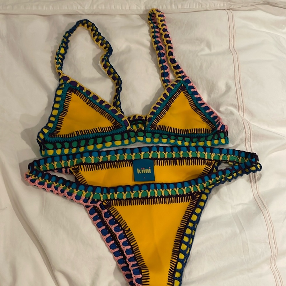 Kiini Swim Ro Yellow Bikini Size M/L